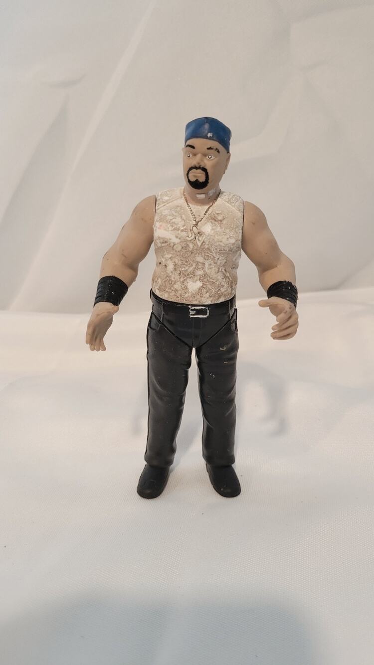 Savio Vega WWF WWE Wrestling Action Figure Vintage Blue Bandana Loose
